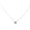 Image 2 : 14KT White Gold 0.64 ctw Diamond Pendant With Chain