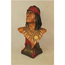 Chalk Indian Bust