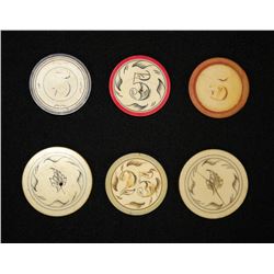 Antique Ivory Poker Chips and Markers