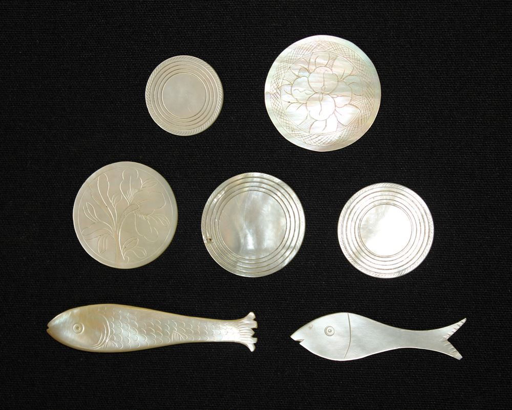 Antique Ivory Poker Chips and Markers