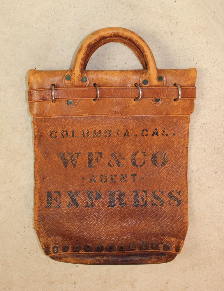 Wells Fargo Leather Money Bag
