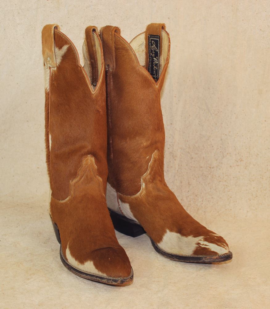 Dolly Parton's Cowhide Boots