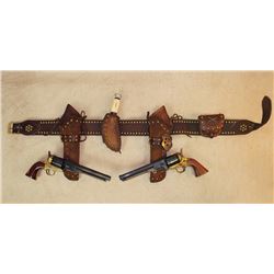 Pair of Llipietta 1851 Navy Revolvers with Gunrig