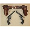 Image 1 : Pair of Colt SAA Revolvers and Holster