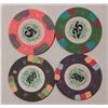 Image 1 : Lot of 4 Screen Used 007 "Licence To Kill" Poker Chips