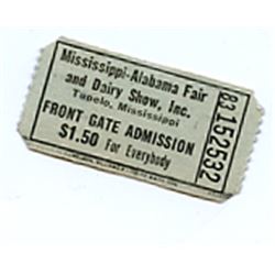 1 Ticket To The Mississippi-Alabama Fair
