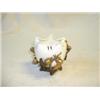 Image 1 : MOORE ACORN DESIGN PORCELAIN POSY HOLDER (SLIGHTLY DAMAGED)...
