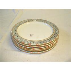 6 WEDGWOOD PLATES WITH PIERCED EDGE...