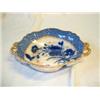 Image 1 : CHROMER BLUE, WHITE AND GILT FRUIT BOWL. STAMPED 212 ON BASE...