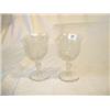 Image 1 : PAIR OF ETCHED CRYSTAL STEM GLASSES WITH HORSE DESIGN...