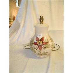 101/2" MOORCROFT LAMP BASE AND SHADE...