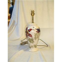 101/2" MOORCROFT LAMP BASE AND SHADE...