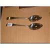 Image 1 : PAIR OF GEORGIAN SCOTTISH SILVER SERVING SPOONS...
