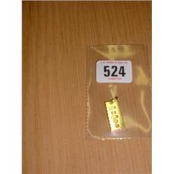 9CT GOLD PENDANT - WEIGHS 8 GRAMS...