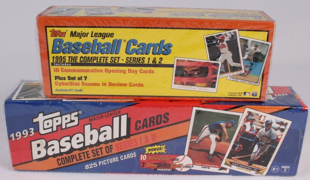 Lot of (2) Factory Sealed Baseball Complete Sets with 1993 Topps & 1995