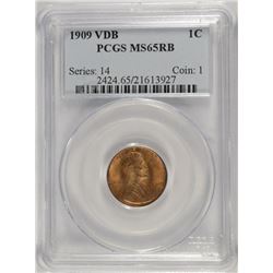 1909 VDB PCGS MS65 RB