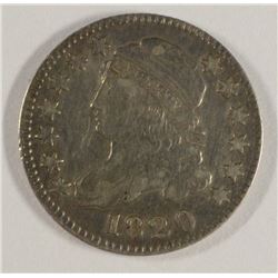 1820 CAPPED BUST DIME, F/VF