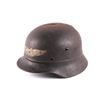 Image 8 : WWII Nazi Luftschutz Helmet Battlefield Relic