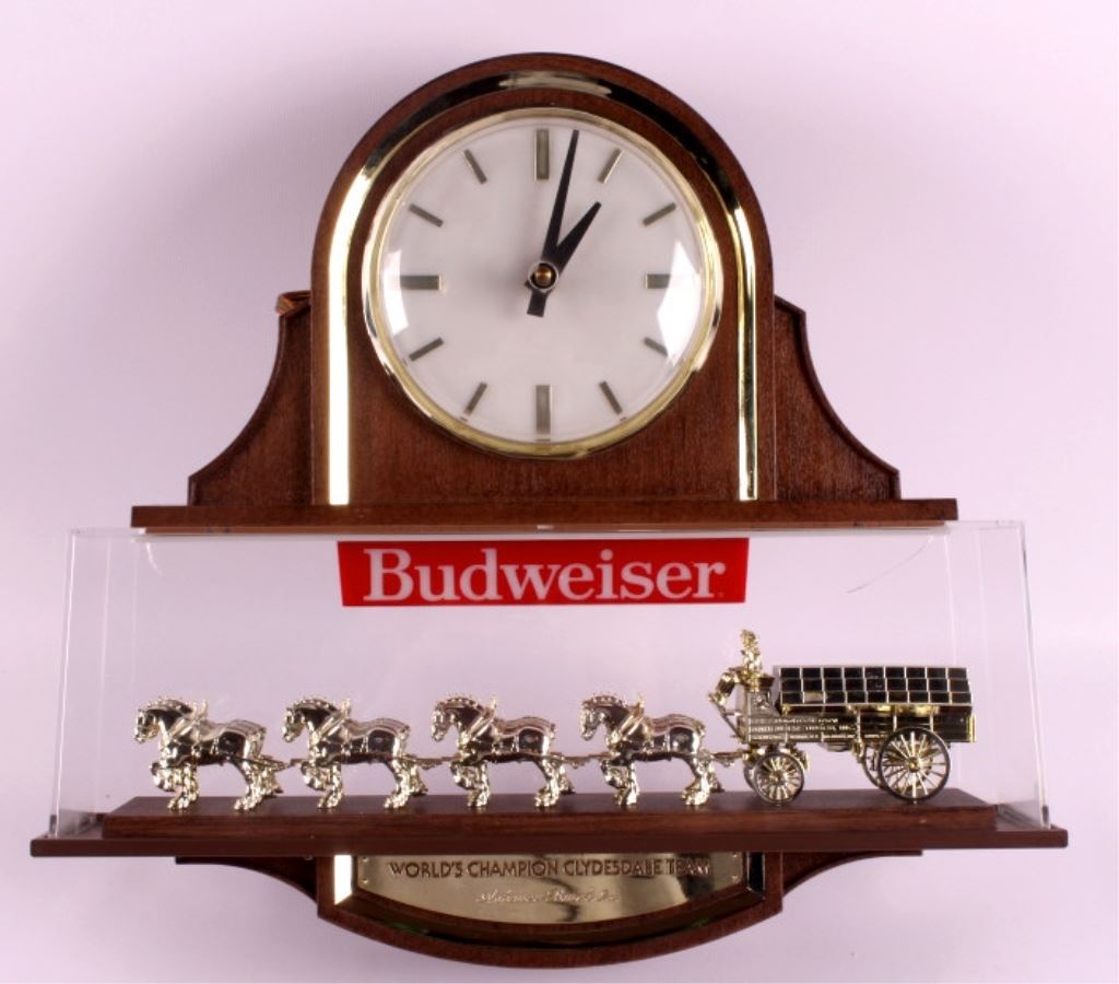 Budweiser Clydesdale Horses Clock