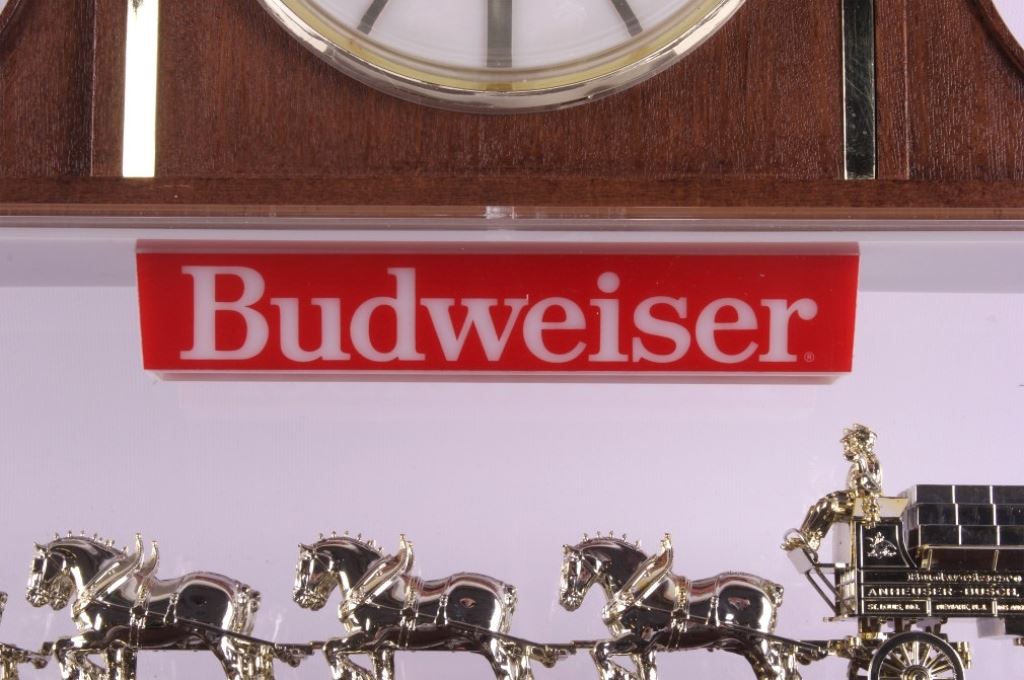 Budweiser Clydesdale Horses Clock