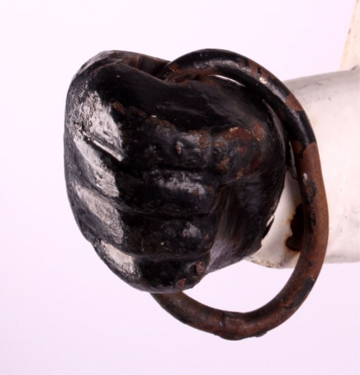 Antique Cast Iron Black Lawn Jockey Statue