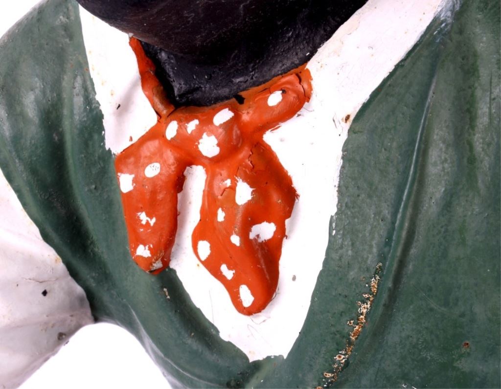 Antique Cast Iron Black Lawn Jockey Statue