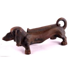 Cast Iron Dachshund Boot Scraper