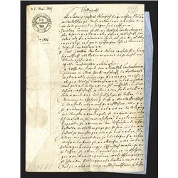 Consulate Document, 1865