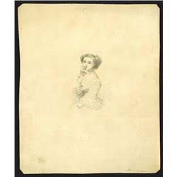 Portrait Drawing By Rudolph ca.1860's