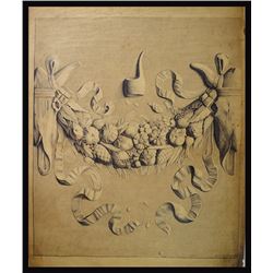 Still Life Pencil Drawing, ca.1860-80's