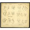 Image 1 : Drawings of Facial Expressions Study, ca.1870-90's