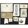 Image 1 : Intaglio and Lithographic Sample Assortment, ca. 1900-20's