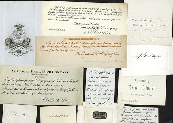 Example Engravers Script Script engraving examples from ABNC. - Archives International Auctions