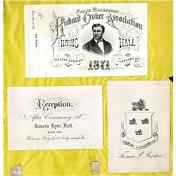 Tickets and Book Plate