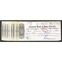 National Bank of India Limited. Checks.