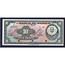 Banco de Mexico, 1954 Issue.