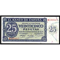 Banco de Espana, 1936 Issue.