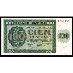 Banco de Espana, 1936 Issue.