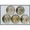 Image 1 : Uncirculated Peace Dollar Assortment. 1922-1925.