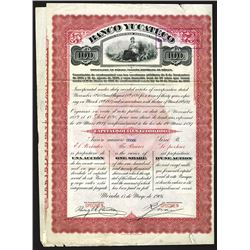 Banco Yucateco Specimen Bond.