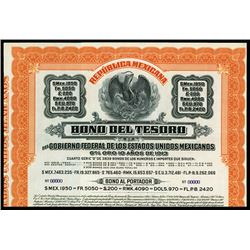 Bono Del Tesoro Specimen Bond.