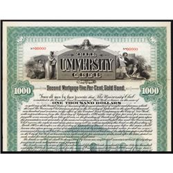 University Club Specimen Bond.