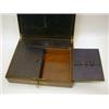 Image 1 : A REGENCY ROSEWOOD WRITING SLOPE, brass inlaid, fitted interior with secret drawer, width 35cm  £...