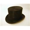 Image 1 : A CASED DUNN & CO BLACK TOP HAT, kid and silk lined  £30-40...