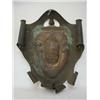 Image 1 : AN ARTS AND CRAFTS COPPER ESCUTCHEON, c.1900, (possibly intended as a decoration of a Royal railw...