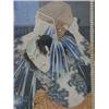 Image 1 : A JAPANESE WOODBLOCK PRINT, 19th Century, tattooed man washing himself from a wooden basket, fram...