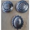 Image 1 : Three Sterling Silver Button Covers
