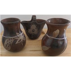 Three Santa Clara Pottery Items