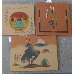 Three Navajo Sand Paintings