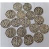 Image 1 : Seventeen Walking Liberty Half Dollars